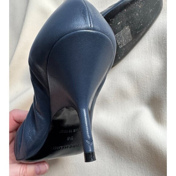 Pierre Hardy Gathered Pumps in Navy, size 38 - Picture 8 of 8